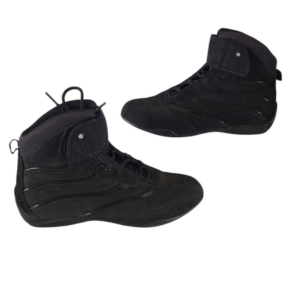 TCX 8019 WMS 6.5 X-Square Lady Motorcyle Boots #B15-010 Black Suede EU 38